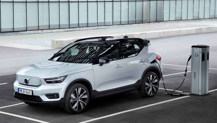 Pictured: The Volvo XC40 Recharge. Volvo is one of the 27 business signatories